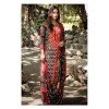 Salwar Suit- Pure Cotton with Embroidery - Brown and Pink  (Un Stitched)